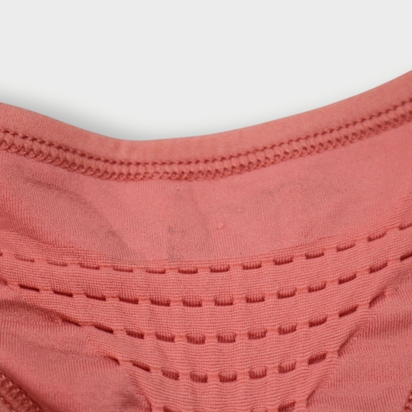 Sweaty Betty Stamina Longline Sports Bra sz M Blush Pink NWT Workout Compression - Picture 3 of 7